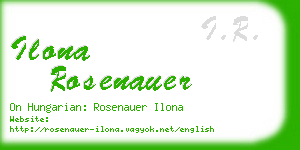ilona rosenauer business card